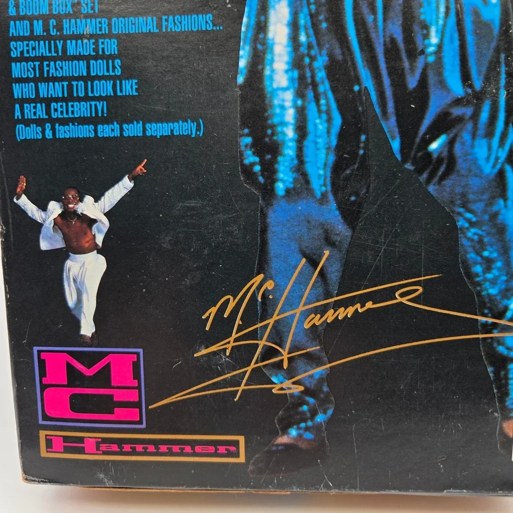Vintage 1991 Mattel MC Hammer Doll NIB With Real Exclusive Cassette Tape Mattel